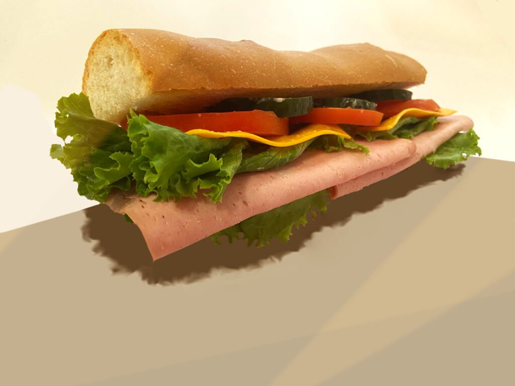 Sandwiches de Mortadella Premium Y Queso Cheddar Americano, Listo Pa Comer