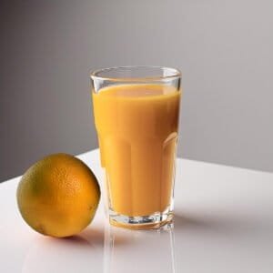 Jugo de Naranja, fondo Gris, Mesa Blanca, Listo Pa Comer, Food Photography